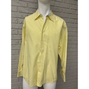 Vineyard Place Men Yellow Long Sleeve Shirt Size XXL